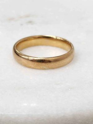 22CT YELLOW GOLD SMOOTH WEDDER RING #GN386377