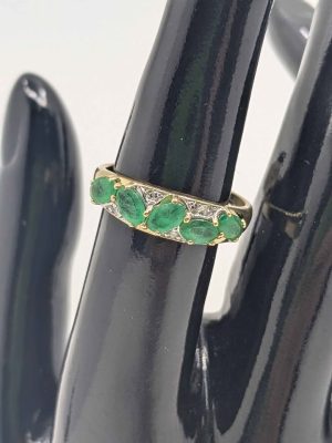 Ladies 9ct Half Eternity Diamond Ring - BL414143