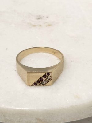 9CT YELLOW GOLD RING #GN381841