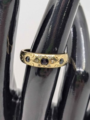 Ladies 9ct Yellow Gold Dress Ring - BL408598