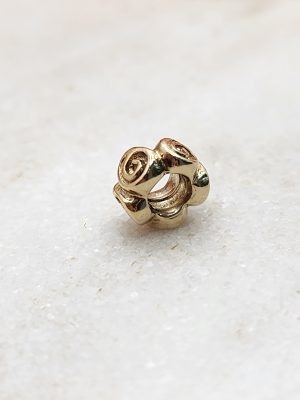 Pandora 14CT Yellow Gold Swirls Spacer Charm - IP419043-22