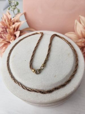9ctyellow Gold Twisted Rope Chain #GN344815