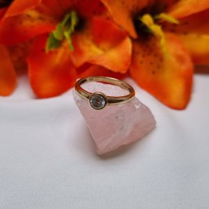 9ct Yellow Gold Bezel Set Solitaire Ring TW392032