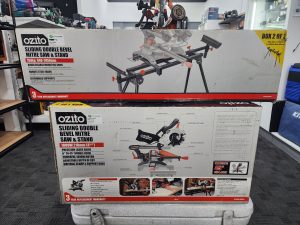 Ozito 1800W 210mm 8-1/4" Double Bevel Sliding Mitre Saw with Stand - IP416556