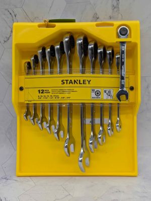 Stanley 12 Pce Ratcheting Combination Wrench Set - BP427656