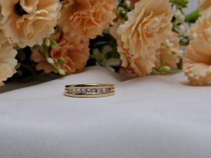 9ct Yellow Gold Channel Set Ring TW415243