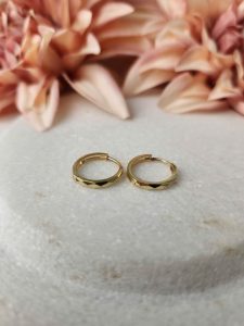 9ct Yellow gold small huggie hoops #GN416154