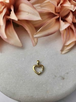 18ct Yellow Gold diamond Pendant #GN327126