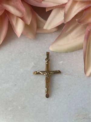 9ct yellow gold cross pendant #GN426551