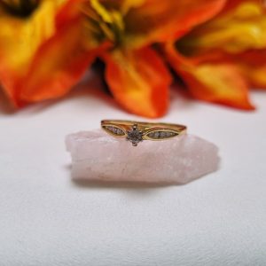 18ct Yellow Gold Claw Set Ring TW373930