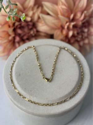 9ct yellow gold link necklace #GN401692