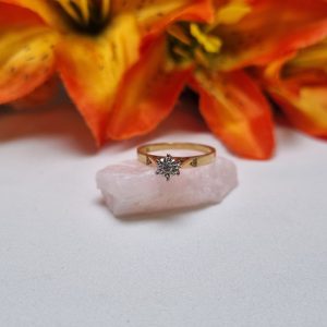 18ct Yellow Gold Solitaire Ring TW383779