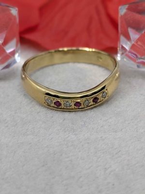 Ladies 18ct Yellow Gold 7 Stone Ring - BL395438
