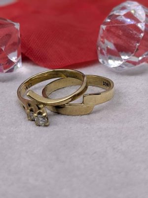 Ladies 18ct Accented Two Ring Set - BL384397