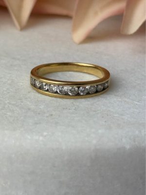 18ct yellow gold diamond ring #GN397283