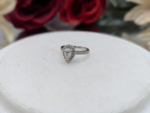 Valuated Ladies 18CT White Gold Diamond Halo Ring (4.57gms) - BP378839