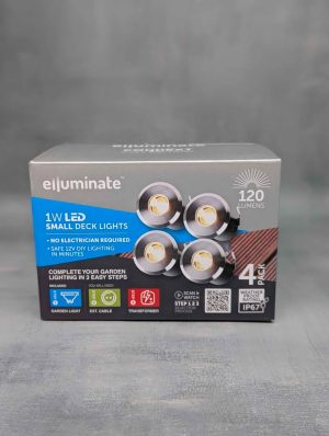 Elluminate 4 Pce 1W 120Lumen Small Deck Lights - BP416946