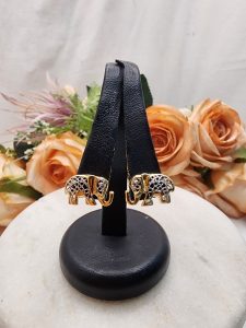 Ladies 9CT Yellow Gold Elephant Earrings 1.5GMS - IP421904