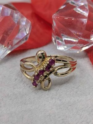 Ladies 10ct Gold Antique Style Ring - BL406406