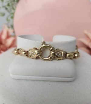 10ct Yellow Gold Belcher Bracelet GN431144