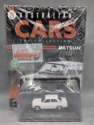Australian Cars The Collection Datsun 1600 (1968) Model Car & Magazine - BP429756-9