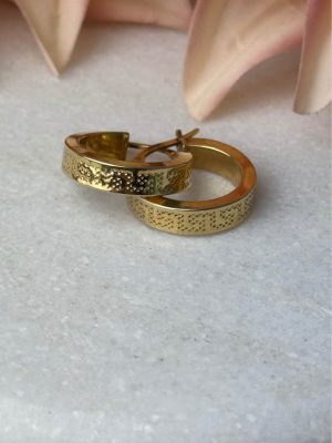 9ct yellow gold earrings #GN428768