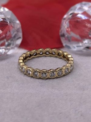 Ladies 18ct Gold Eternity Diamond Ring - BL409916