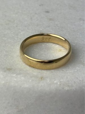 9ct yellow gold smooth wedder ring #GN428900