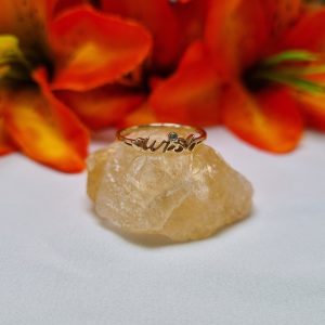 9ct Yellow Gold Stylised ‘Wish’ Ring TW407809