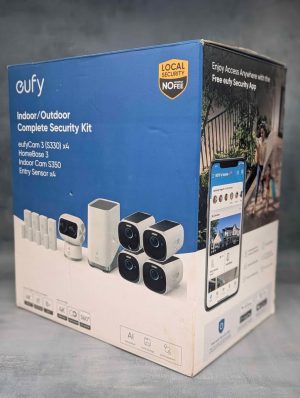 Eufy Indoor/Outdoor Complete Security Kit(EufyCam 3, Homebase 3, Indoor Camera S350) - BP430147