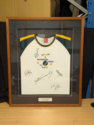 Australian Davis Cup Team Framed Jersey 2000 - BP403177