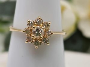 14ct Yellow Gold and Diamond Ring GN417609