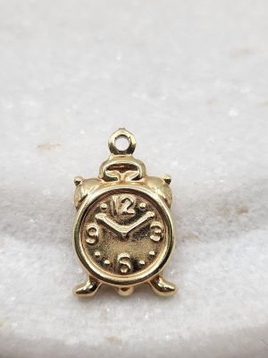 9ct Yellow Gold Alarm Clock Charm GN400440-4