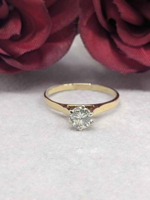 Valuated 18ct Gold Diamond Solitaire Ring - BL428622