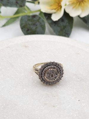 9ct Yellow Gold and Diamond Ring GN433864