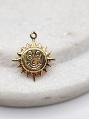 9ct Yellow Gold Sun Charm GN400440-1