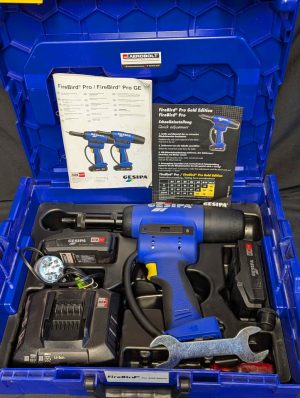 Gesipa 18V Firebird Pro Gold Edition Rivet Tool Kit w/ 2 x 2Ah Batteries - BP436181