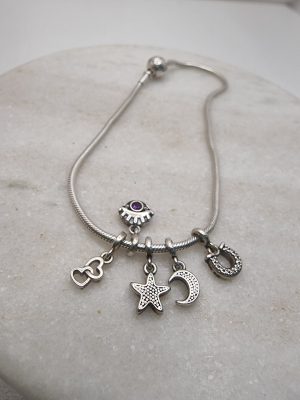 Pandora Moments ME Snake Bracelet with 5 Charms - IP430274