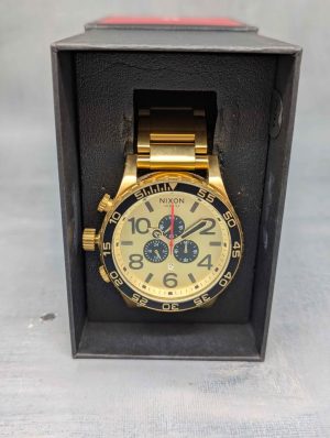 Men's Nixon Chronograph Gold Watch - BP433928