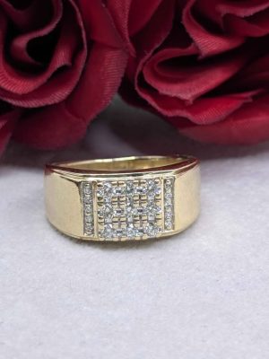 Men's 10ct Gold Diamond Dress Ring - BL433591