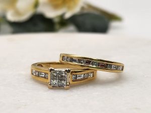 18ct Yellow Gold and Diamond Bridal Set GN426107