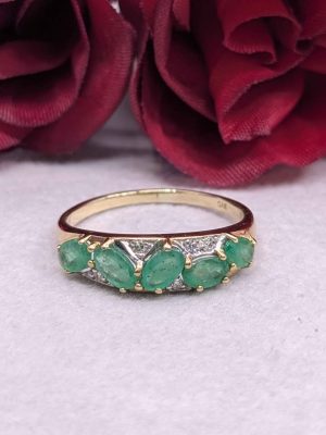 Ladies 9ct Gold Five-Stone Ring - BL414143