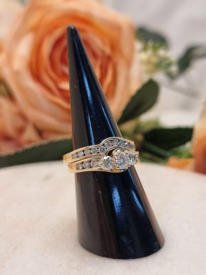 Ladie's 14CT Yellow Gold Diamond Bridal Set w/ VAL - IP389141