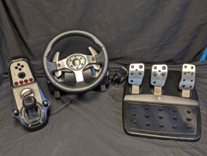 Logitech G25 Racing Wheel w/ Pedals and Gear Shifter - BP434802