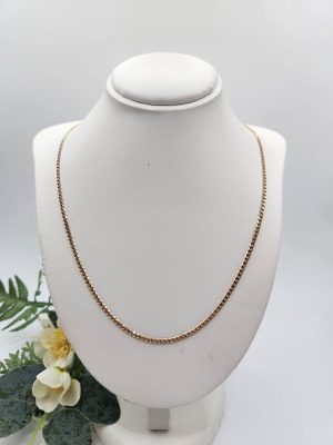 9ct Yellow Gold Curd Link Chain GN429441