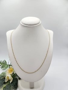 14ct Yellow Gold Fine Twist Chain GN432694