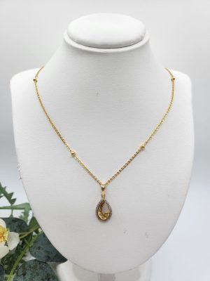 22ct Yellow Gold Chain and Pendant GN433106