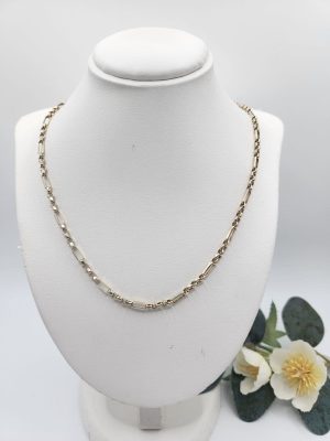9ct Yellow Gold Figaro Belcher GN427500