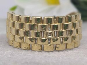 Men's 18ct Yellow Gold Rollie/Jubilee Link Band - BL409849