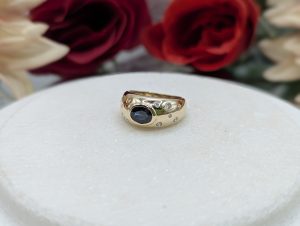 Valuated Men's 9CT Yellow Gold 13-Stone Sapphire & Diamond Set Ring (7.68gms) - BP416284